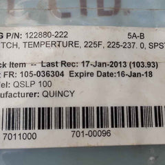 Fenwal temperature sensor probe 08-819991-010