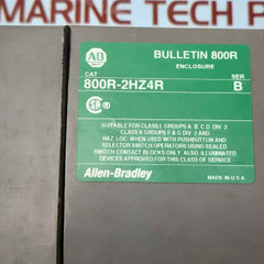 Allen-bradley 800r-2hz4r ser b hole pushbutton enclosure