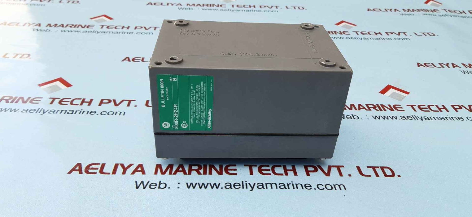Allen-bradley 800r-2hz4r ser b hole pushbutton enclosure
