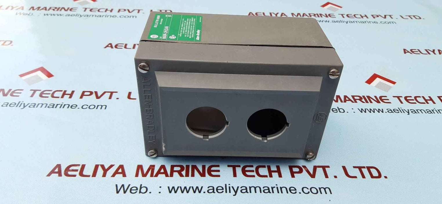 Allen-bradley 800r-2hz4r ser b hole pushbutton enclosure