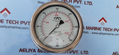 Mc daniel controls pressure gauge 0-3000 psi