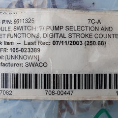 Swaco pump switch module 96-11-325