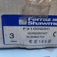 Ferraz shawmut mc 3e 1-9n bs microswitch f310022c