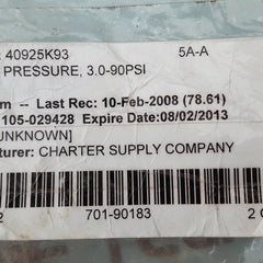 Barksdale e1s-h90-br pressure switch 3.0-90 psi