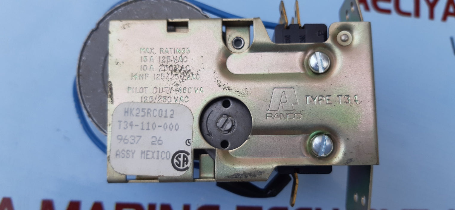 Ranco t34 air conditioning timer motor 24v 50/60hz 3w