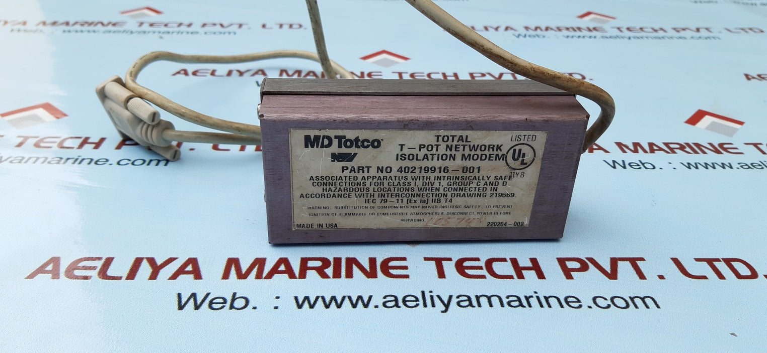 Md totco 40219916-001
