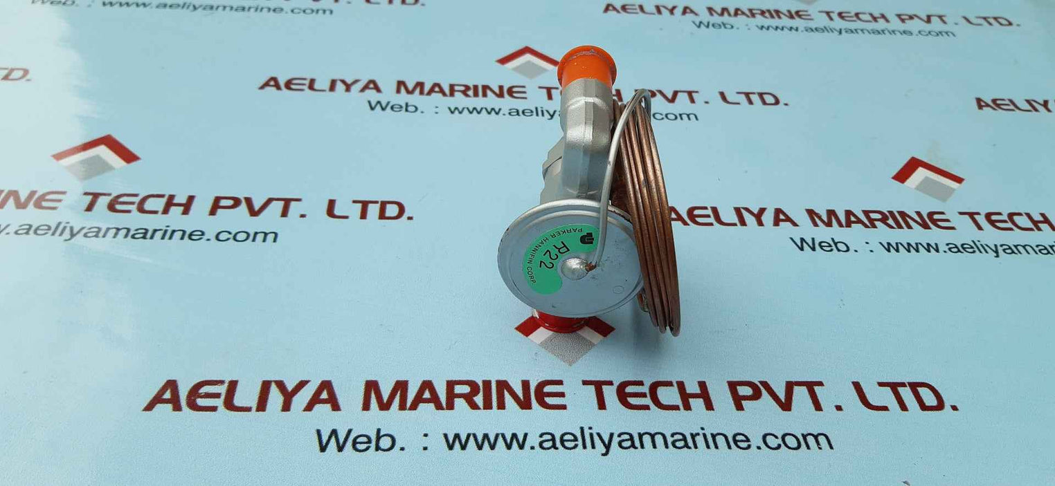 Parker 4e643 thermostatic expansion valve 3/8 inlet x 1/2 outlet