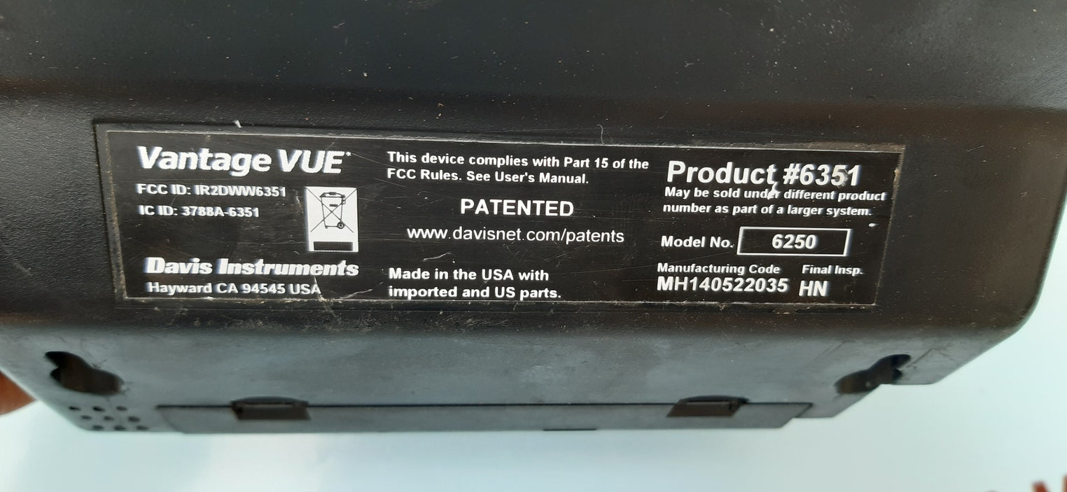 Davis instruments vantage vue wireless console 6250(Not Working)