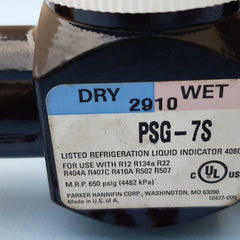 Parker psg-7s refrigeration liquid indicator 650 psig