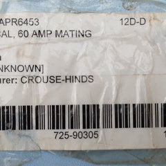 Crousf-hinds apr6453 m54 ark tite connector 60 amps 4w 4p