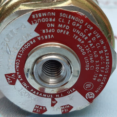 Versa e-3198-84xx-a120 solenoid valve 120v 60hz