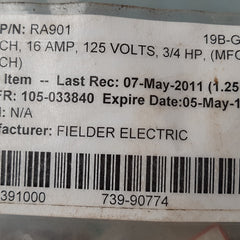 Carling technologies rocker switch ra911-vb-b-1-vxg