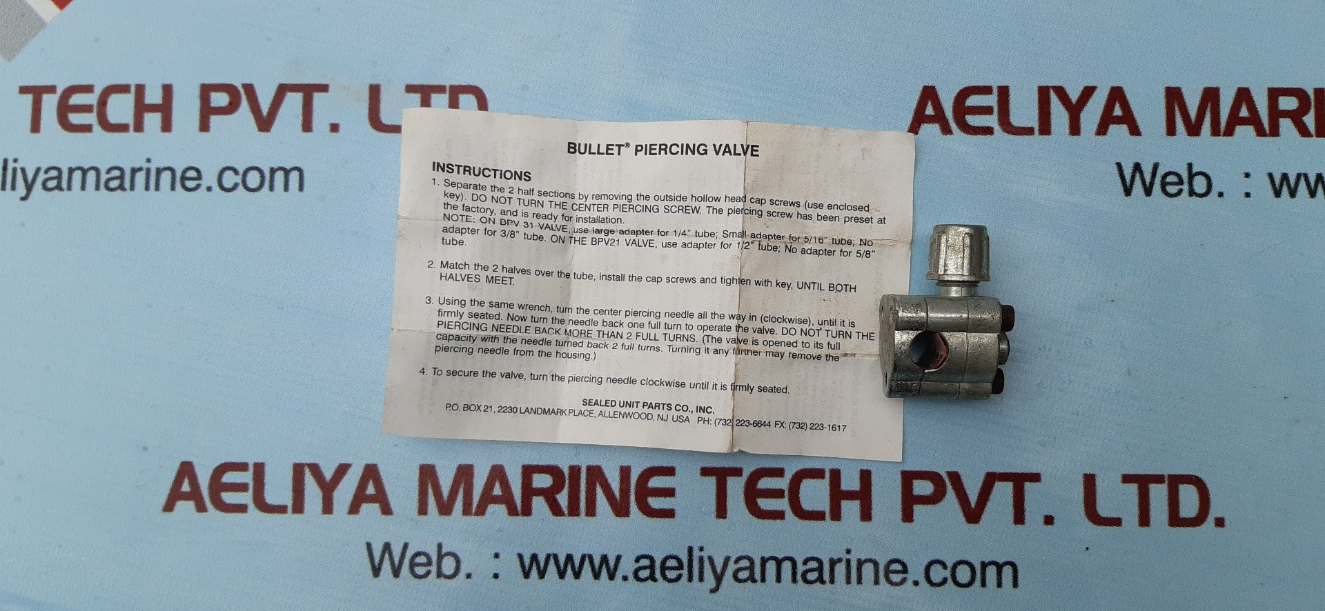 Supco sealed unit b11-039 bullet piercing valve