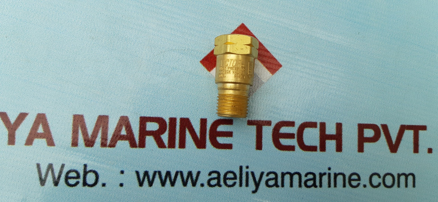 Victor crf back pressure check valve 200 psig max