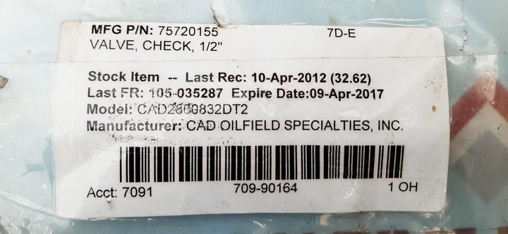 Cdi 1/2 brass valve