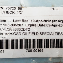 Cdi 1/2 brass valve