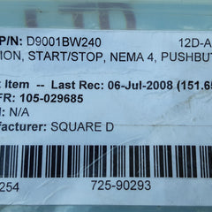 Square D class 9001 bw240 control station series a