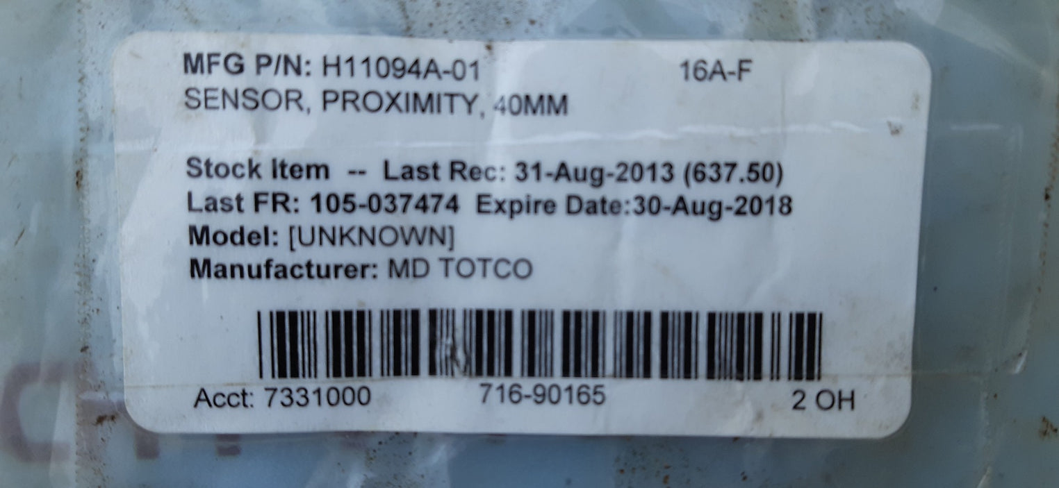 Pepperl+fuchs nj40+u4+n proximity sensor switch 106693