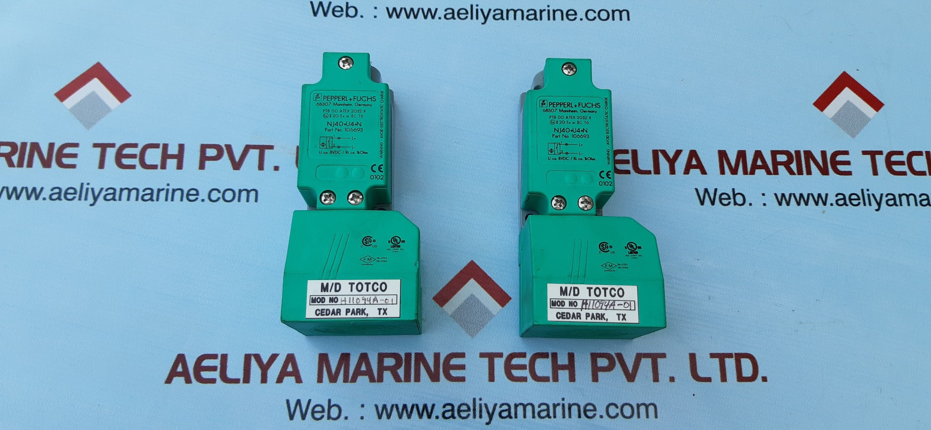 Pepperl+fuchs nj40+u4+n proximity sensor switch 106693