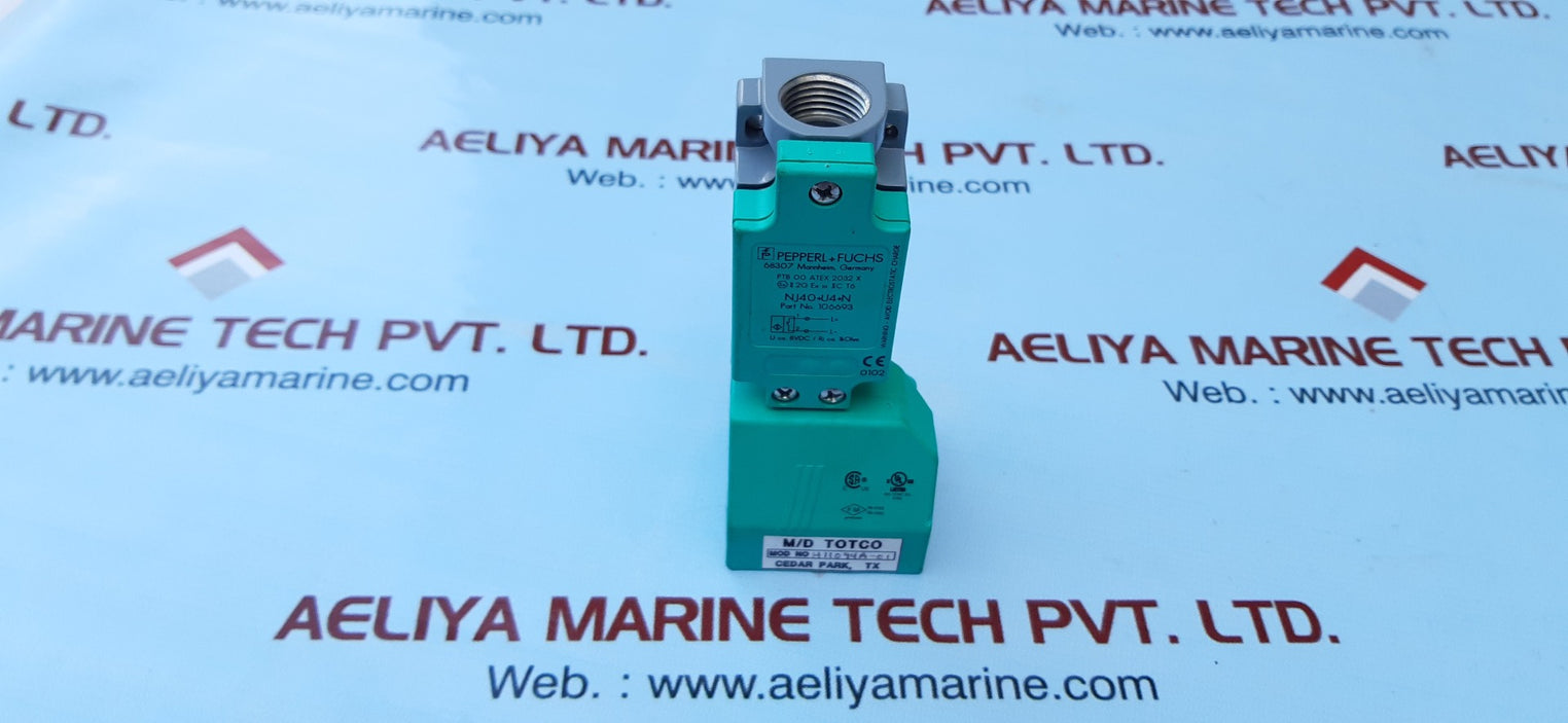 Pepperl+fuchs nj40+u4+n proximity sensor switch 106693