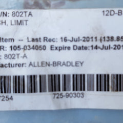 Allen-bradley 802t-a limit switch