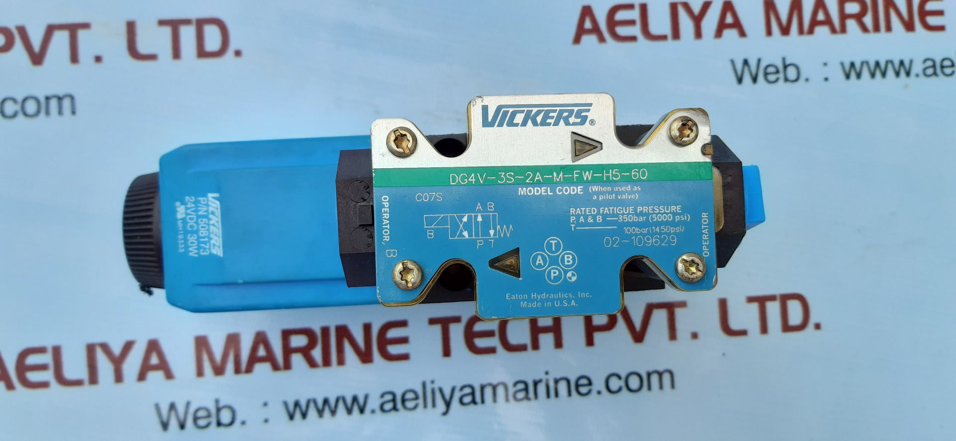 Eaton vickers dg4v-3s-2a-m-fw-h5-60 solenoid valve 24vdc 30w