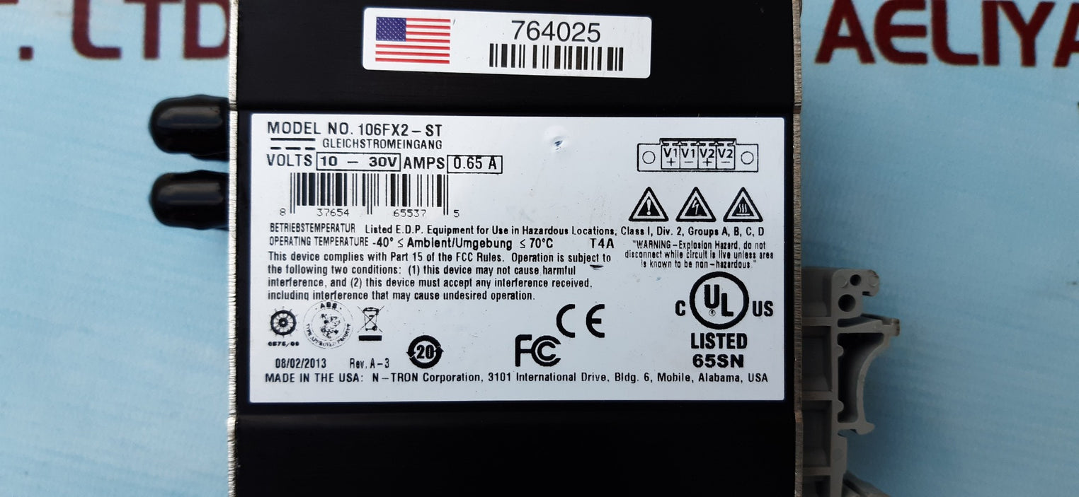 N-tron 106fx2-st port eithernet switch multimode