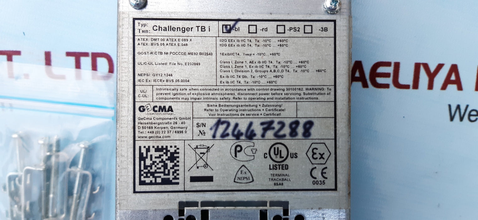 Gecma challenger tbi trackball