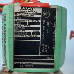 Asco redhat 8210p087 stainless steel 1/2" air/water solenoid valve