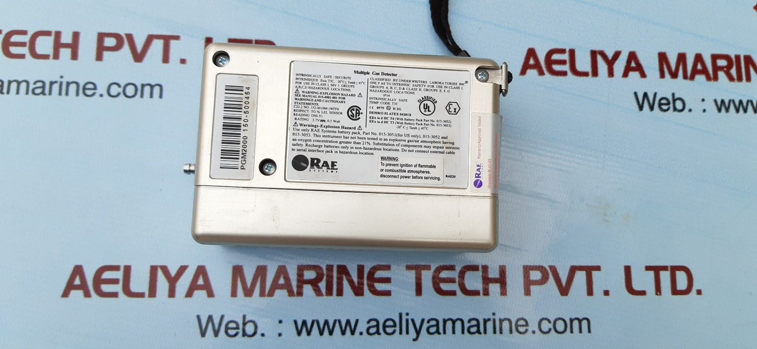 Rae systems q-rae plus pgm2000 015-3053 multiple gas monitor