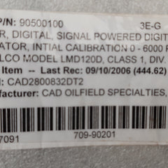 Dynalco lmd120d digital indicator panel meter 0-6000psi