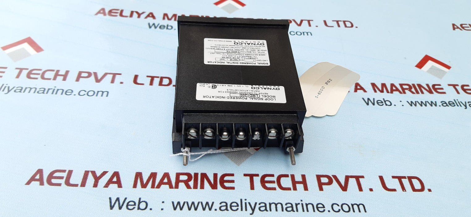 Dynalco lmd120d digital indicator panel meter 0-6000psi