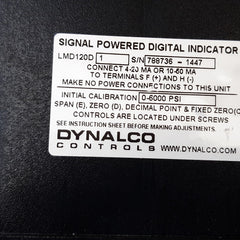 Dynalco lmd120d digital indicator panel meter 0-6000psi