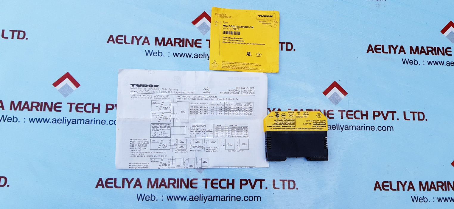 Turck mk72-s02-ex 24vdc multi modul relay