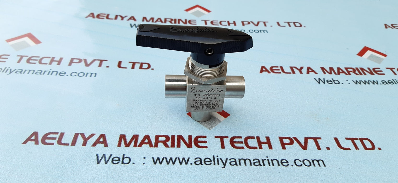 Swagelok ss-44xf4 stainless steel 3-way ball valve 1500 psig