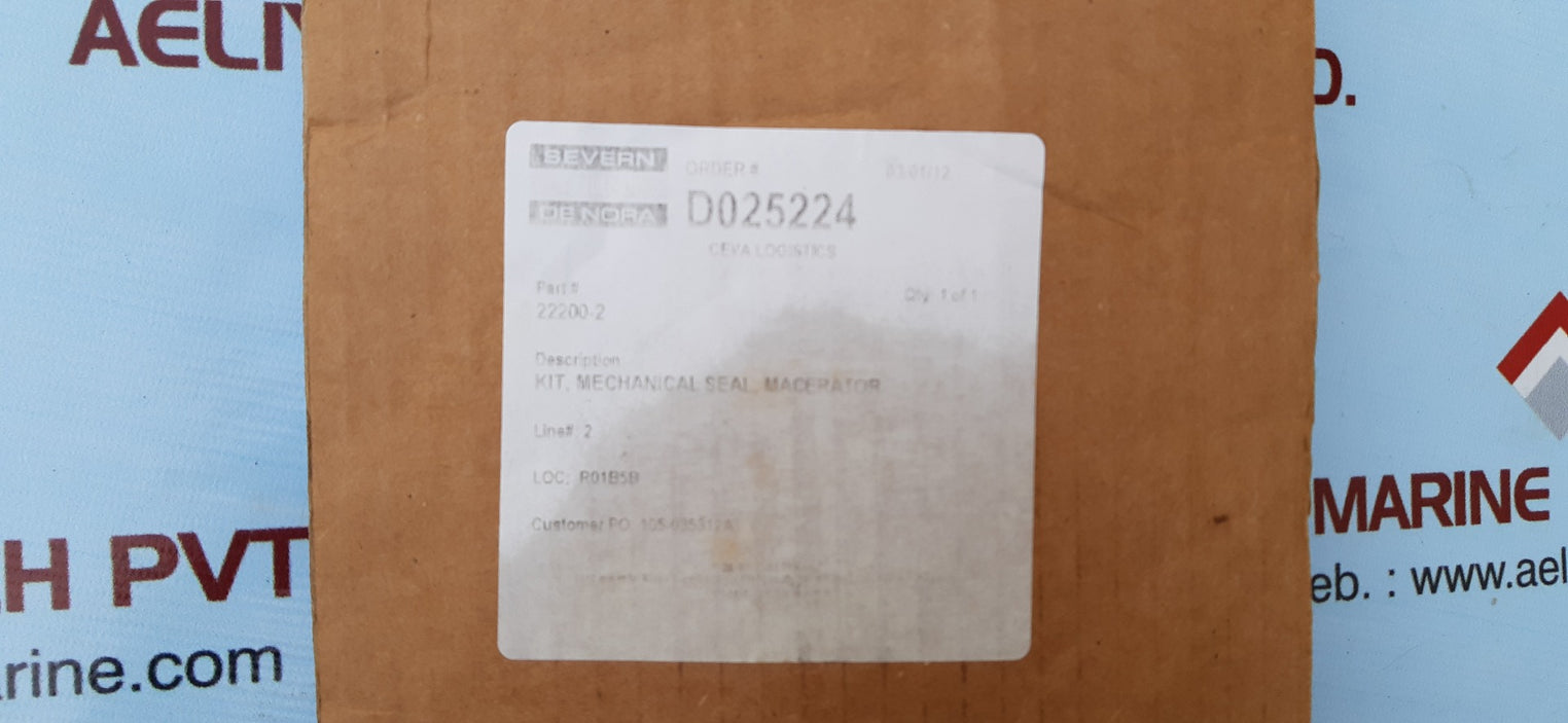 Severn trent 22200-2 Mechanical seal kit