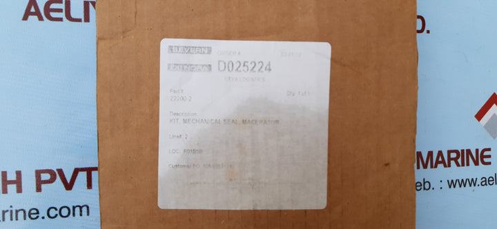 Severn trent 22200-2 Mechanical seal kit