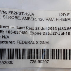 Federal signal fb2pst fireball II 120v