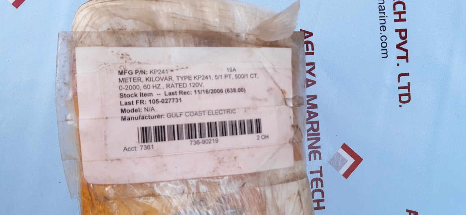 Yokogawa ab-40 ac kilovars mater 103281a-2000kvar