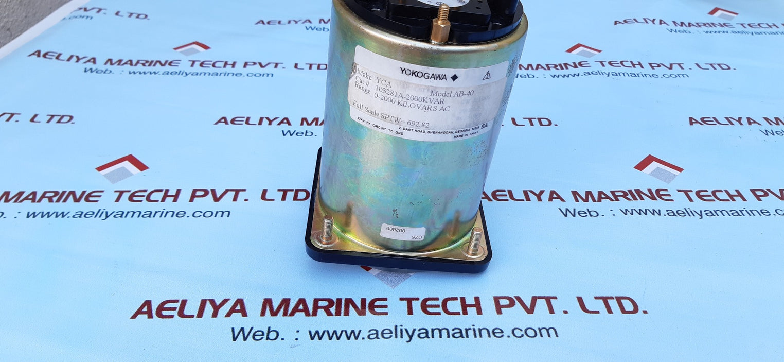 Yokogawa ab-40 ac kilovars mater 103281a-2000kvar