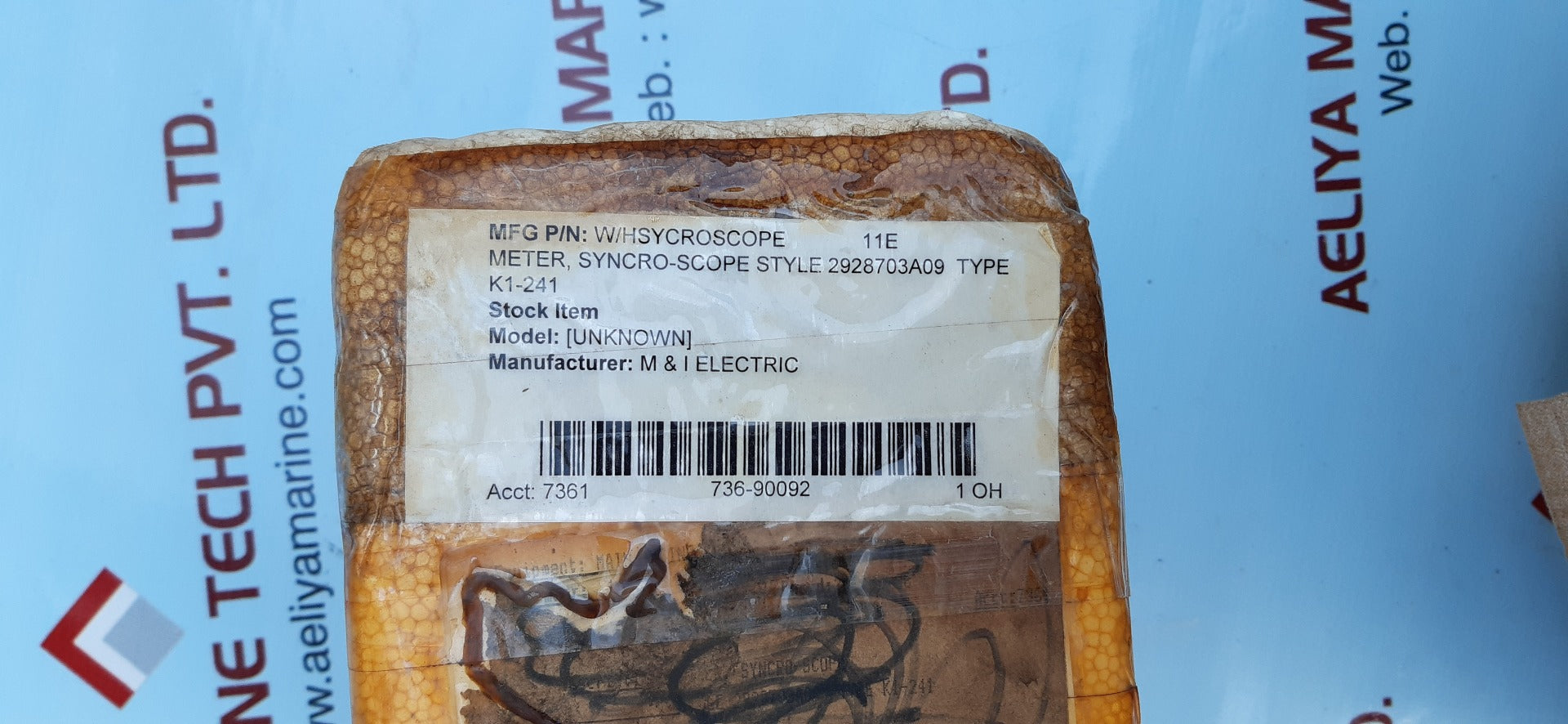 Westinghouse k1-241 synchroscope