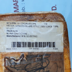 Westinghouse k1-241 synchroscope