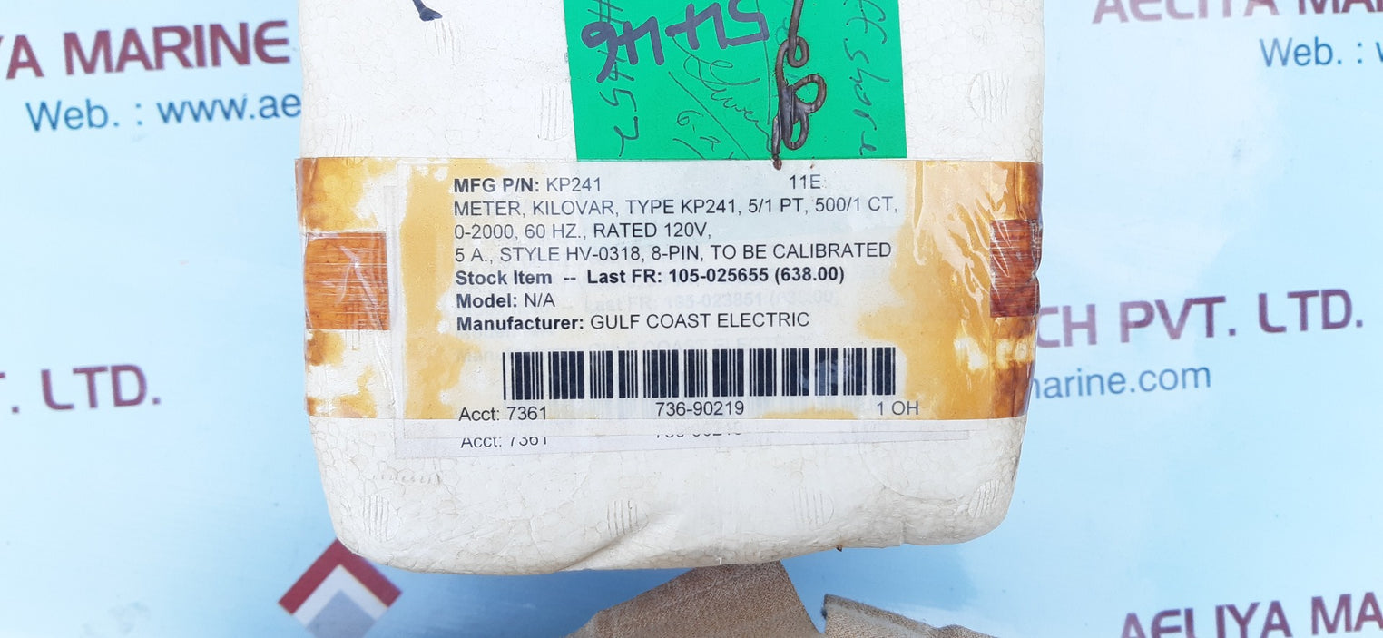 Westinghouse kp-241 megawatts meter 0-2000