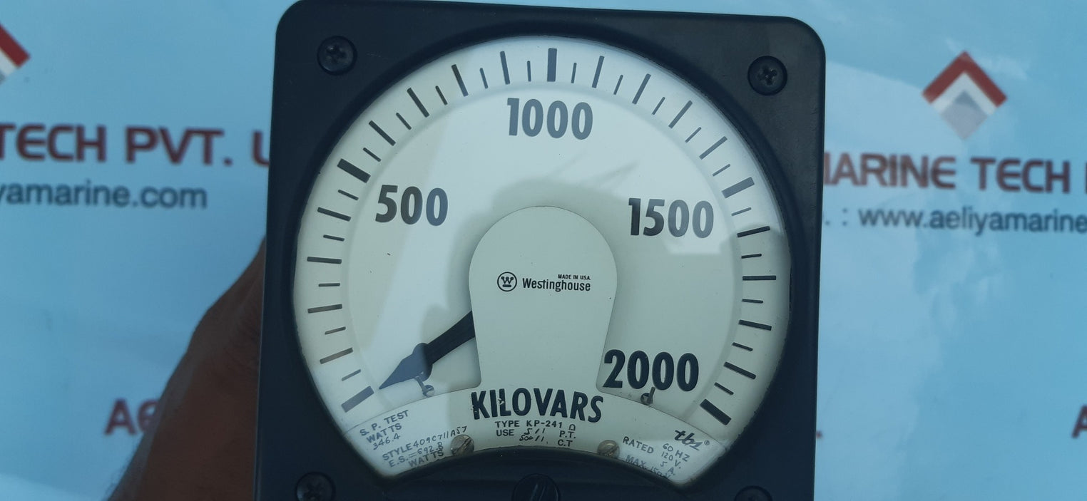 Westinghouse kp-241 megawatts meter 0-2000