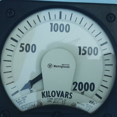 Westinghouse kp-241 megawatts meter 0-2000