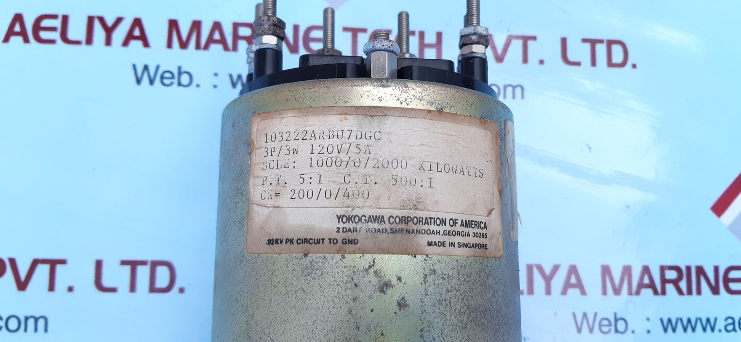 Yokogawa 103222Arbu7Dgc Ac Kilowatts Meter