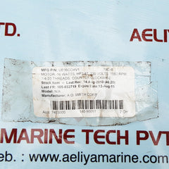 A.O. smith ub16cchv1 electric motor