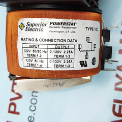 Superior powerstat 10c variable transformer