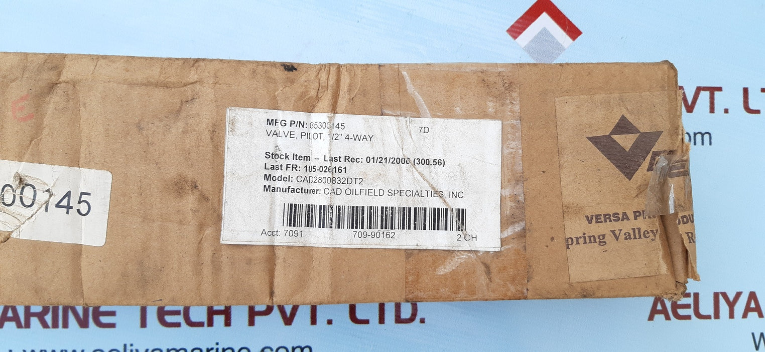Versa vaa-4504-135-4003p-eh6 pneumatic directional valve