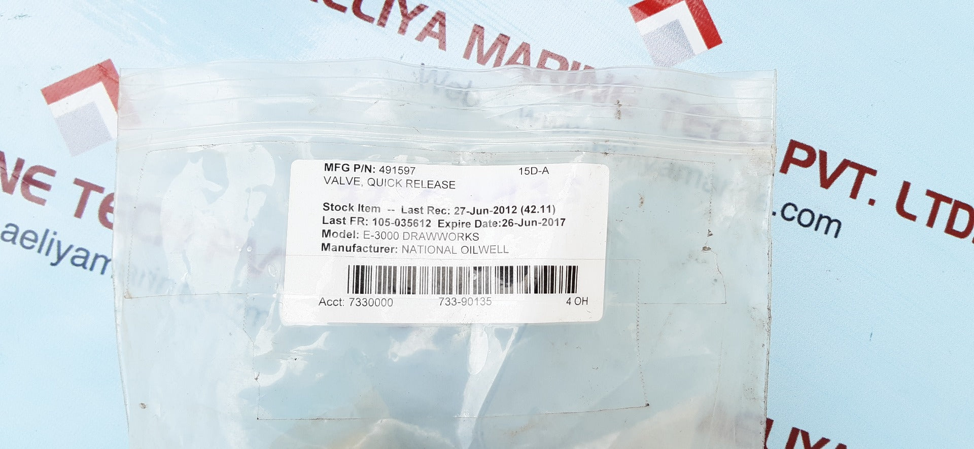 Rexroth p52935-3 quick release valve